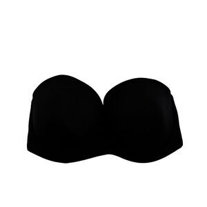 Wacoal Strapless Bra 36DDD Black Nylon Padded Underwire